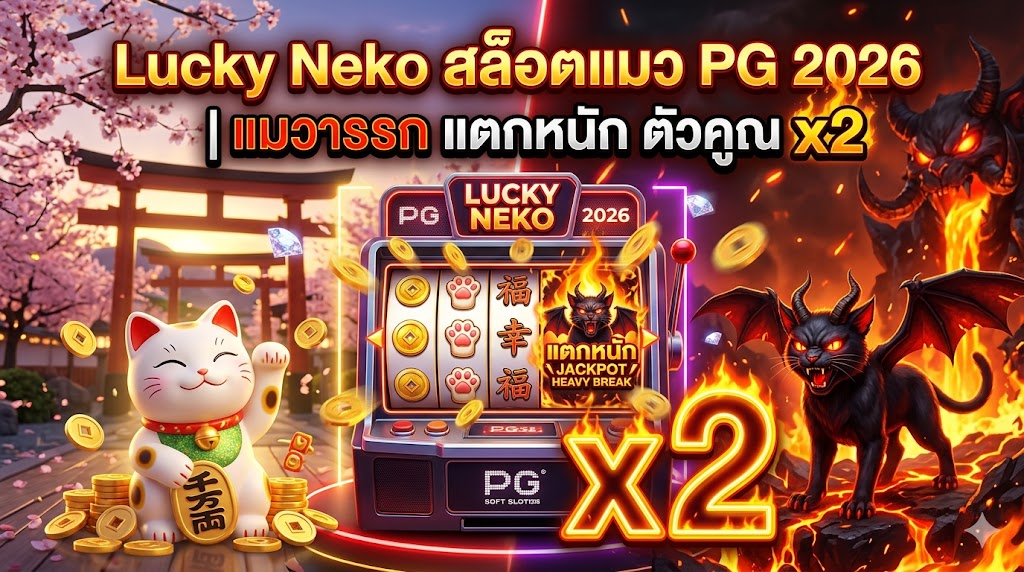 Lucky Neko: เจาะลึกตำนาน "สล็อตแมวทองคำ" ตัวคูณสุดโหดจาก PG Slot