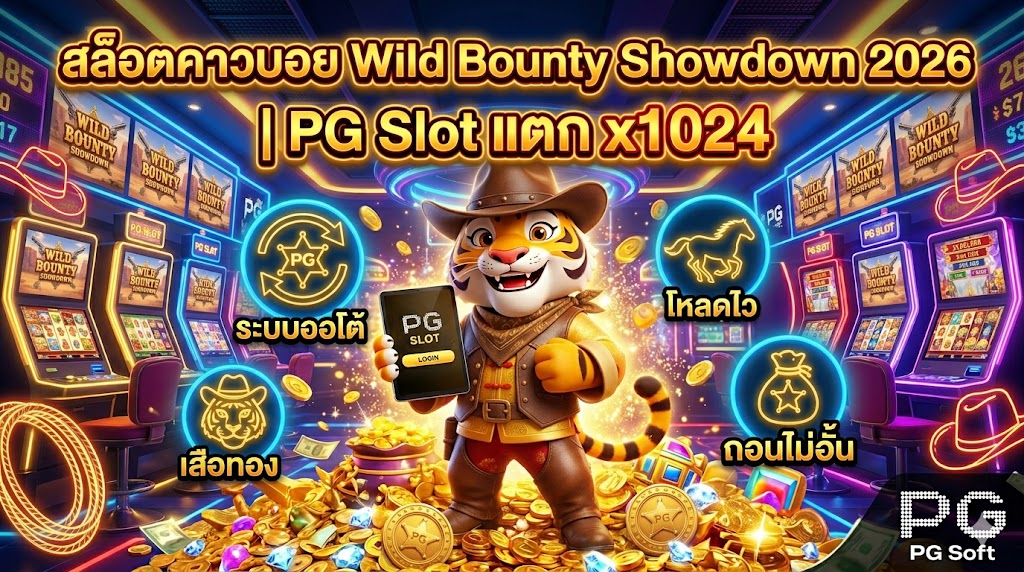 สล็อตคาวบอย Wild Bounty Showdown 2026 | PG Slot แตก x1024