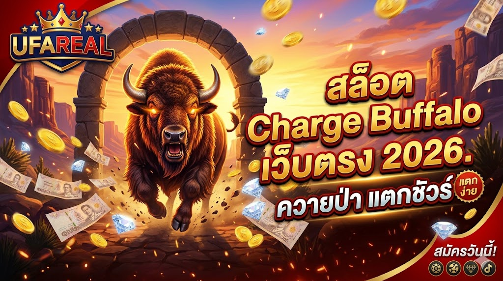 สล็อต Charge Buffalo เว็บตรง 2026 | UFAREAL ควายป่า แตกชัวร์