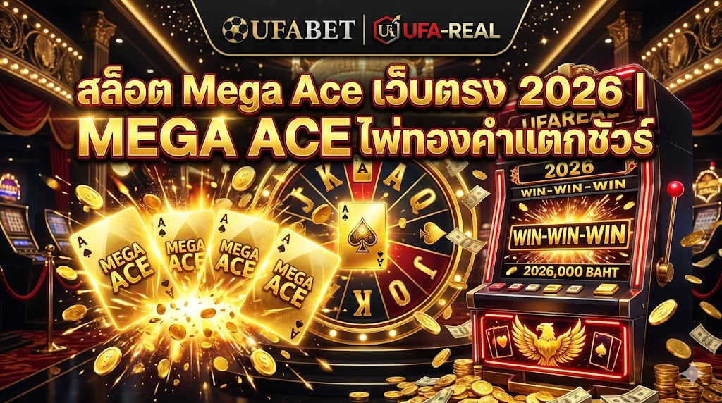 สล็อต Mega Ace เว็บตรง 2026 | UFAREAL ไพ่ทองคำแตกชัวร์
