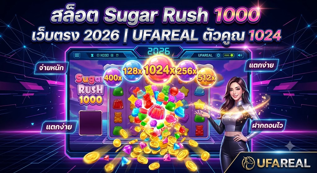 สล็อต Sugar Rush 1000 เว็บตรง 2026 | UFAREAL ตัวคูณ 1024
